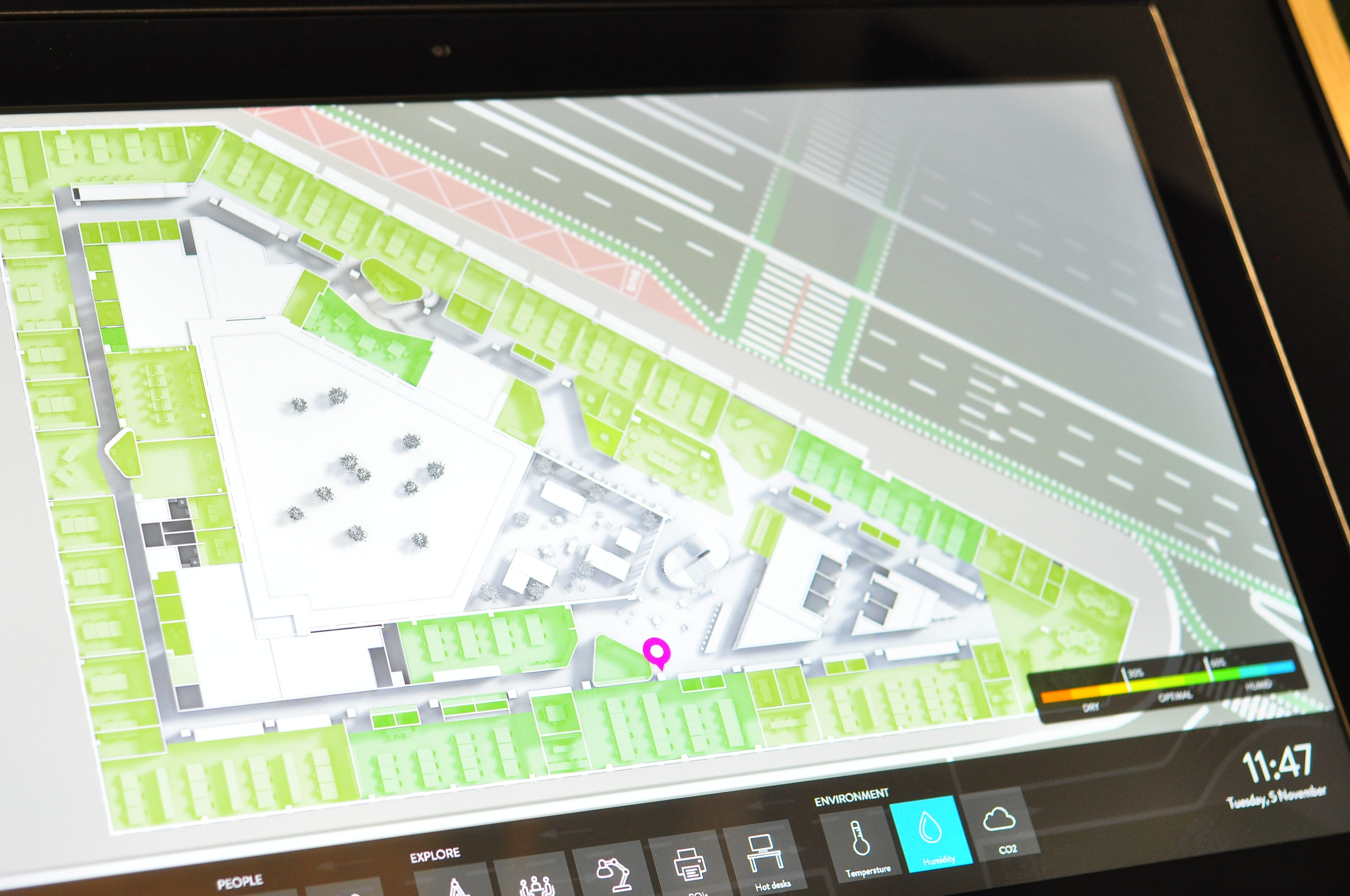 Humidity monitoring in the office by Symbiosy