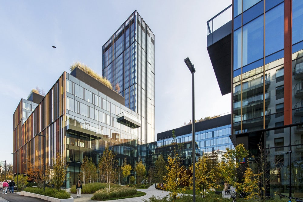 Forest business campus in Warsaw